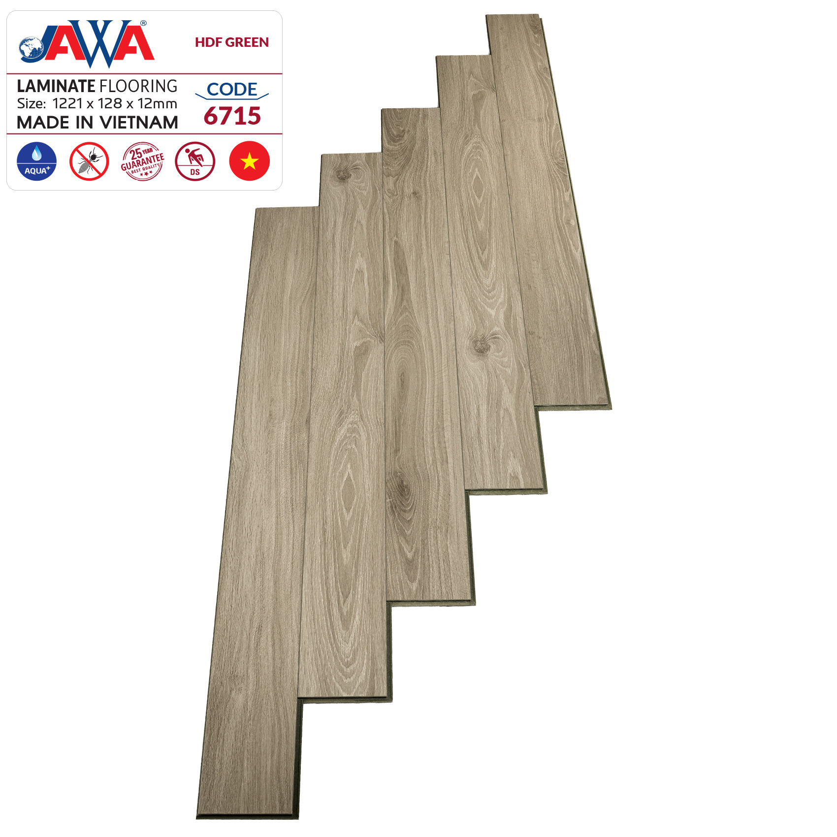 Sàn gỗ JAWA lõi xanh 6715
