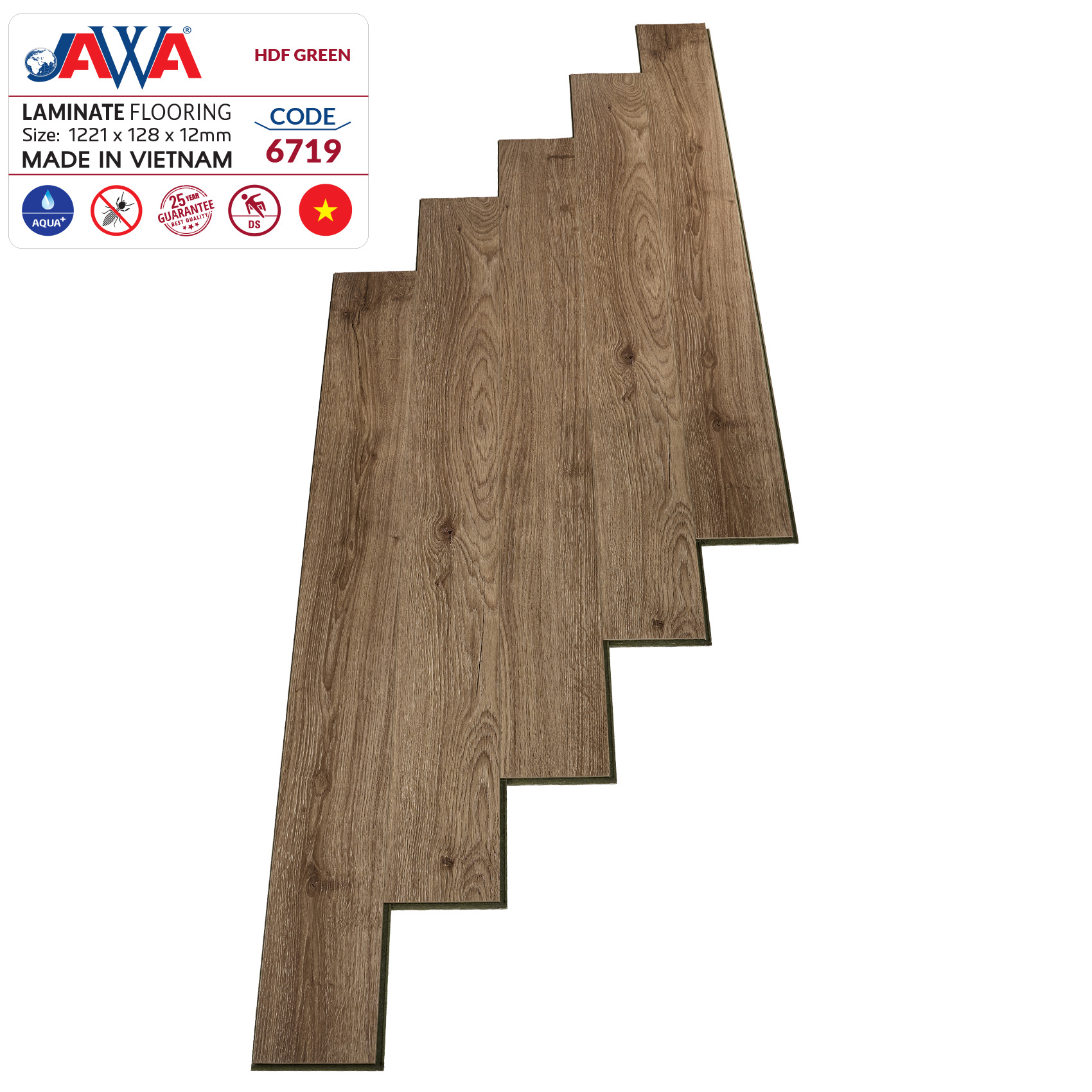 Sàn gỗ JAWA lõi xanh 6719