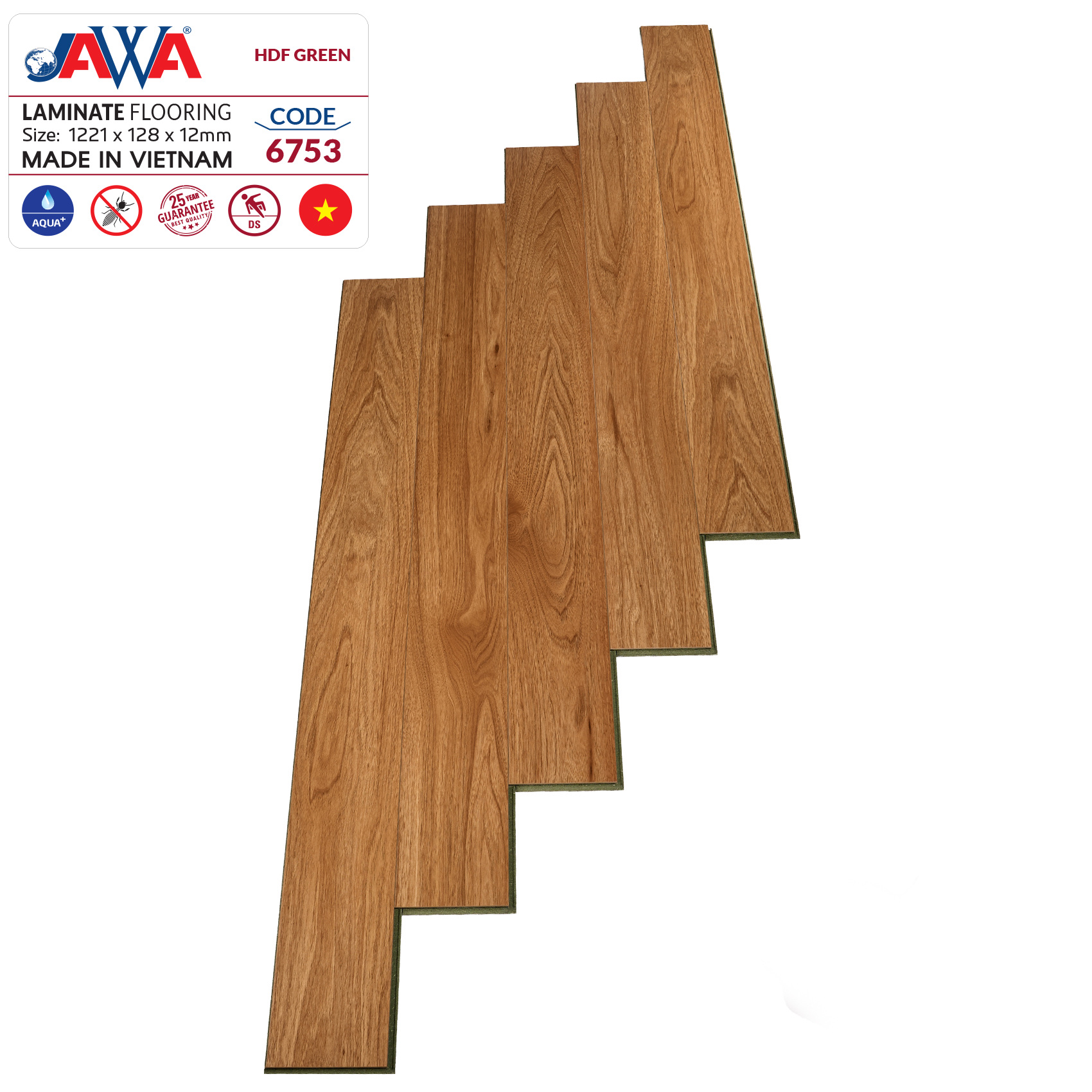 Sàn gỗ JAWA lõi xanh 6753