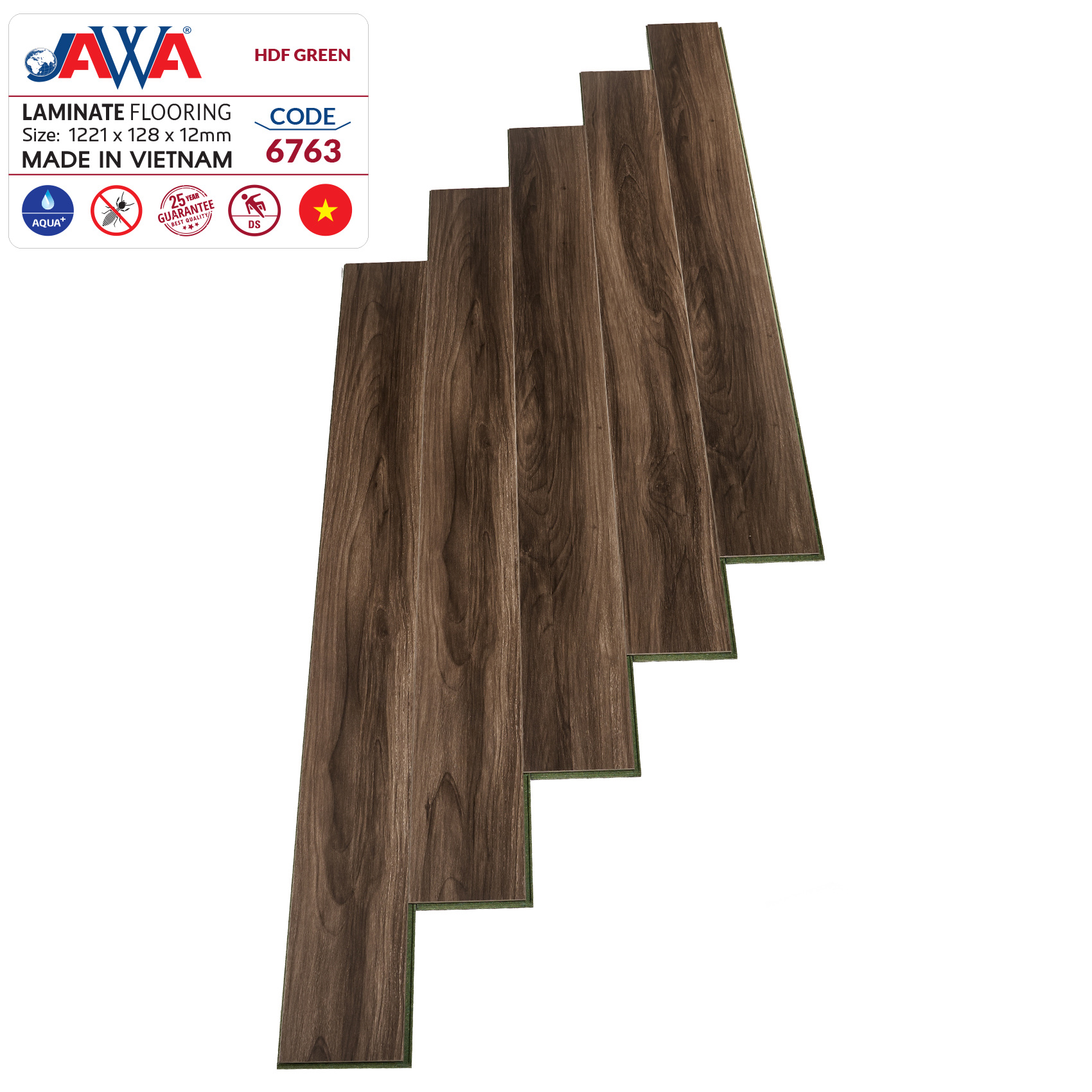 Sàn gỗ JAWA lõi xanh 6763