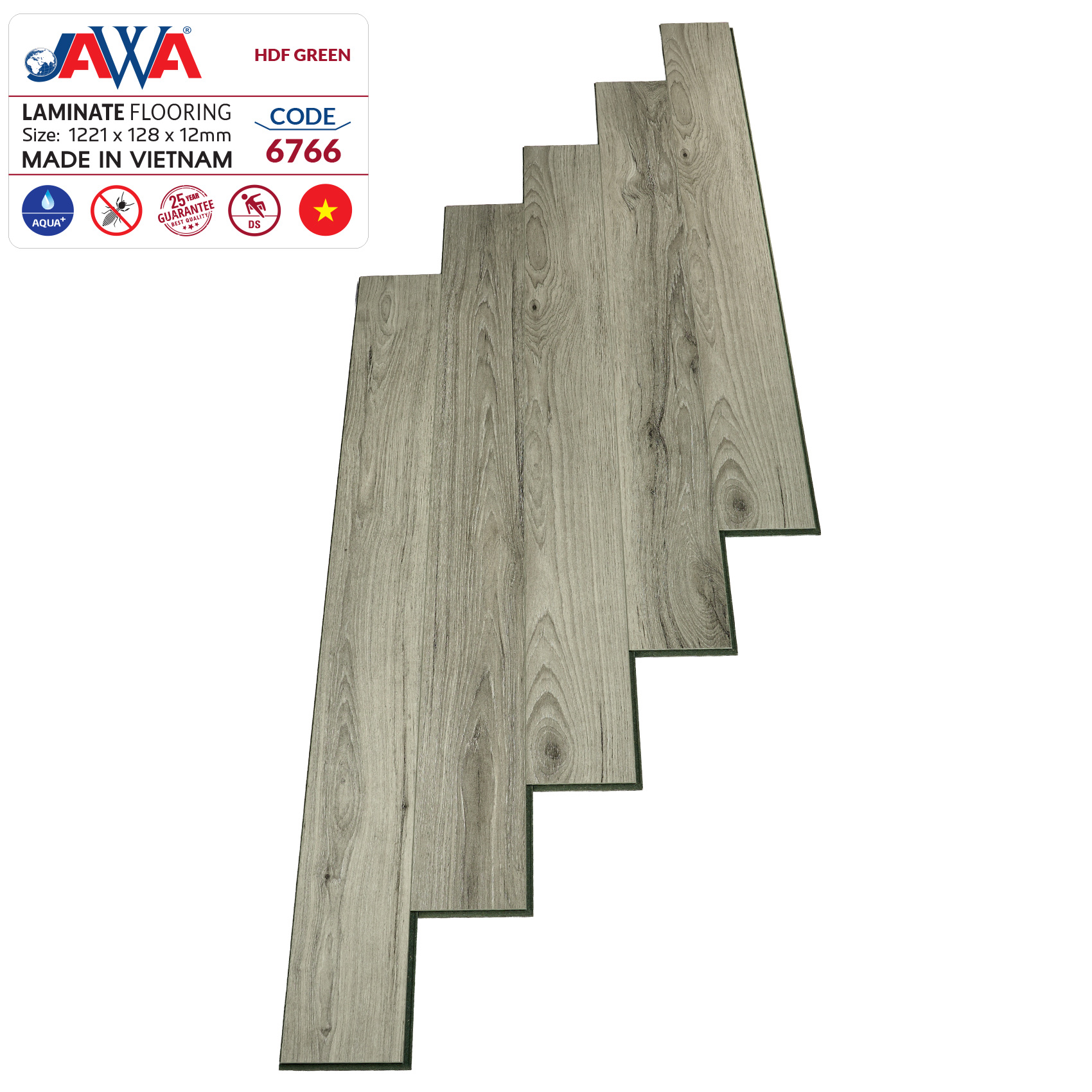 Sàn gỗ JAWA lõi xanh 6766